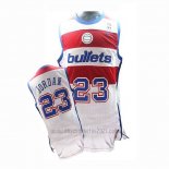 Camiseta Washington Wizards Michael Jordan #23 Retro Blanco2