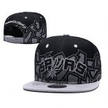 Gorra San Antonio Spurs Gris Negro