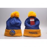 Gorro Beanie Golden State Warriors Amarillo Azul2