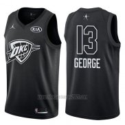 Camiseta All Star 2018 Oklahoma City Thunder Paul George #13 Negro