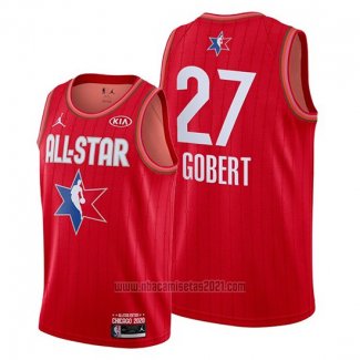 Camiseta All Star 2020 Utah Jazz Rudy Gobert #27 Rojo