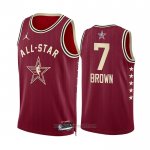 Camiseta All Star 2024 Boston Celtics Jaylen Brown #7 Rojo