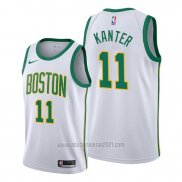 Camiseta Boston Celtics Enes Kanter #11 Ciudad Blanco