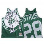 Camiseta Boston Celtics Max Strus #28 Mitchell & Ness Big Face Verde