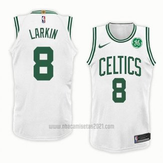 Camiseta Boston Celtics Shane Larkin #8 Association 2018 Blanco