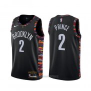 Camiseta Brooklyn Nets Taurean Prince #2 Ciudad Negro