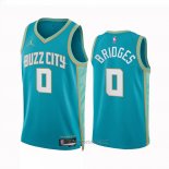 Camiseta Charlotte Hornets Miles Bridges #0 Ciudad 2023-24 Verde