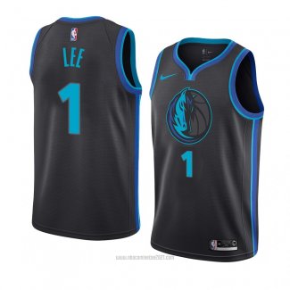 Camiseta Dallas Mavericks Courtney Lee #1 Ciudad 2018-19 Azul