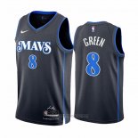 Camiseta Dallas Mavericks Josh Green #8 Ciudad 2023-24 Azul
