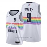 Camiseta Denver Nuggets Jerami Grant #9 Ciudad Blanco