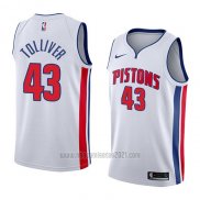 Camiseta Detroit Pistons Anthony Tolliver #43 Association 2018 Blanco