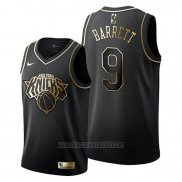 Camiseta Golden Edition New York Knicks R.j. Barrett #9 Negro