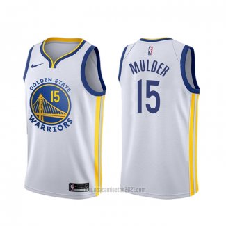 Camiseta Golden State Warriors Mychal Mulder #15 Association Blanco