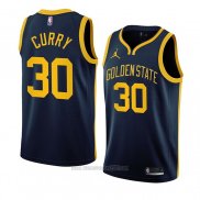 Camiseta Golden State Warriors Stephen Curry #30 Statement 2022-23 Azul