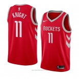 Camiseta Houston Rockets Brandon Knight #11 Icon 2018 Rojo
