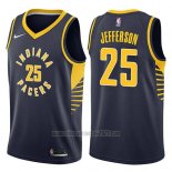 Camiseta Indiana Pacers Al Jefferson #25 Icon 2017-18 Azul