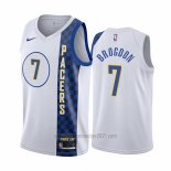 Camiseta Indiana Pacers Malcolm Brogdon #7 Ciudad Blanco