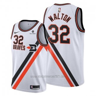 Camiseta Los Angeles Clippers Bill Walton #32 Classic Edition 2019-20 Blanco