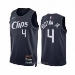 Camiseta Los Angeles Clippers Brandon Boston JR. #4 Ciudad 2023-24 Azul