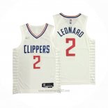 Camiseta Los Angeles Clippers Kawhi Leonard #2 Association 2020-21 Autentico Blanco