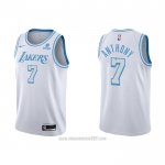 Camiseta Los Angeles Lakers Carmelo Anthony #7 Ciudad 2021-22 Blanco