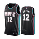 Camiseta Memphis Grizzlies Ja Morant #12 20th Classic Negro