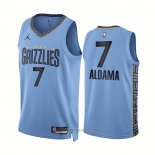 Camiseta Memphis Grizzlies Santi Aldama #7 Statement 2022-23 Azul