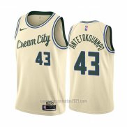 Camiseta Milwaukee Bucks Thanasis Antetokounmpo #43 Ciudad Crema