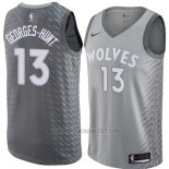 Camiseta Minnesota Timberwolves Marcus Georges-Hunt #13 Ciudad 2018 Gris