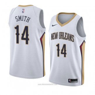 Camiseta New Orleans Pelicans Jason Smith #14 Association 2018 Blanco