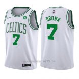 Camiseta Nino Boston Celtics Jaylen Brown #7 Association 2017-18 Blanco
