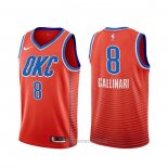 Camiseta Oklahoma City Thunder Danilo Gallinari #8 Statement Naranja