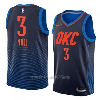 Camiseta Oklahoma City Thunder Nerlens Noel #3 Statement 2018 Azul