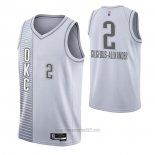 Camiseta Oklahoma City Thunder Shai Gilgeous-Alexander #2 Ciudad 2021-22 Blanco