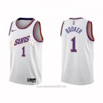 Camiseta Phoenix Suns Devin Booker #1 Association 2022-23 Blanco