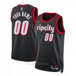 Camiseta Portland Trail Blazers Personalizada Ciudad 2021-22 Negro