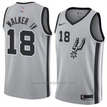 Camiseta San Antonio Spurs Lonnie Walker IV #18 Statement 2018 Gris