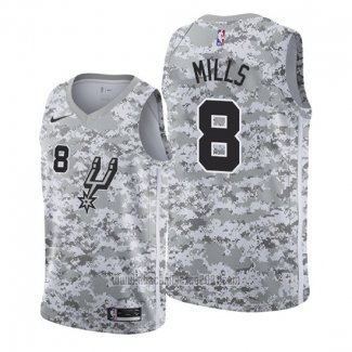 Camiseta San Antonio Spurs Patty Mills #8 Earned Camuflaje