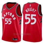 Camiseta Toronto Raptors Delon Wright #55 Icon 2017-18 Rojo