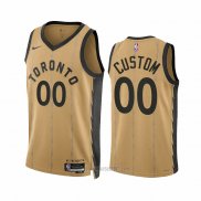 Camiseta Toronto Raptors Personalizada Ciudad 2023-24 Oro