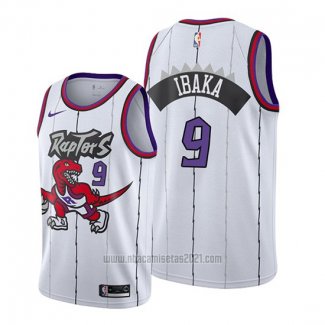 Camiseta Toronto Raptors Serge Ibaka #9 Classic Edition 2019-20 Blanco