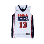 Camiseta USA 1992 Chris Paul #13 Blanco