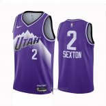 Camiseta Utah Jazz Collin Sexton #2 Ciudad 2023-24 Violeta