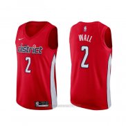 Camiseta Washington Wizards John Wall #2 Earned Rojo