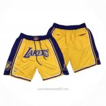 Pantalone Los Angeles Lakers Just Don Amarillo2