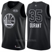 Camiseta All Star 2018 Golden State Warriors Kevin Durant #35 Negro