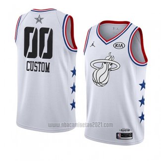 Camiseta All Star 2019 Miami Heat Personalizada Blanco
