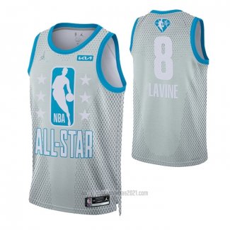 Camiseta All Star 2022 Chicago Bulls Zach LaVine #8 Gris