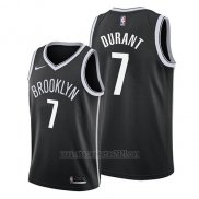 Camiseta Brooklyn Nets Kevin Durant #7 Icon 2019 Negro