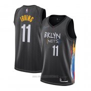 Camiseta Brooklyn Nets Kyrie Irving Ciudad #11 2020-21 Negro
